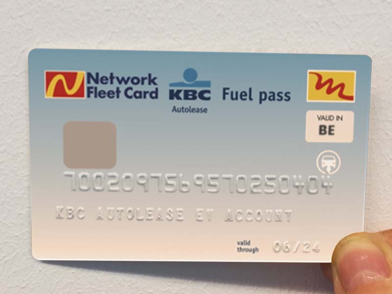 A charging card and a subscription