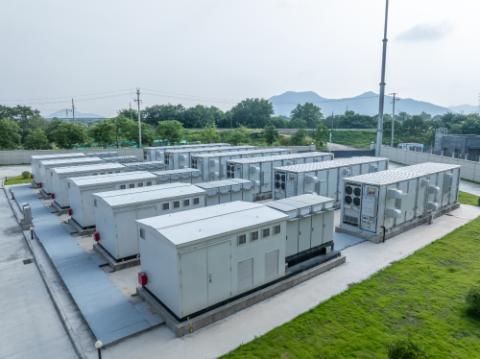 aerial view energy storage power station