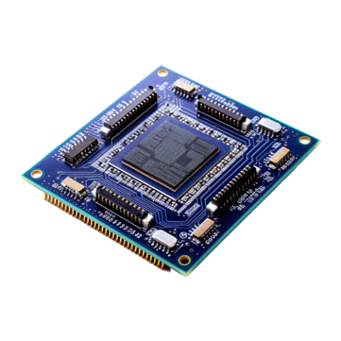 computer chip on white