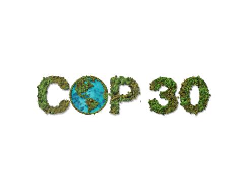 Climate Change Conference (UNFCCC) COP 30 poster concept.  Belem, brazil, November-2025. 
