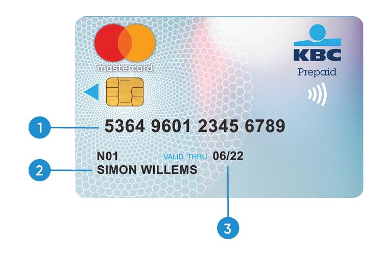 Prepaid card number