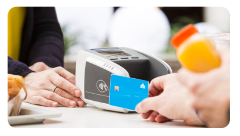 How do you get paid by contactless debit card?