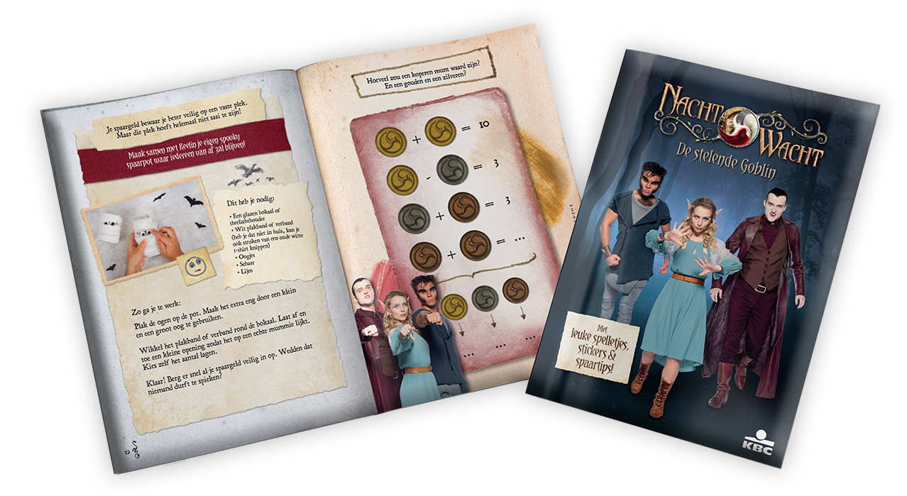 Leer je kind sparen met het gratis Nachtwacht-doeboek