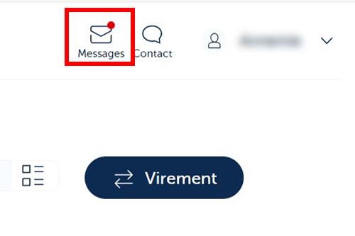 Reading your messages and documents in KBC Touch